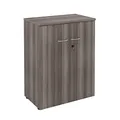 Meuble mi-hauteur NF Environnement avec portes - H.104 x L. 80 x P. 48 cm - Cèdre - portes Cèdre