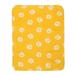 Frcolor Pet Blanket for Dog Cat Animal Paw Double-sided Fleece Blankets All Year Round Puppy Kitten Bed Sleep Mat 60x70cm (Yellow Background with White Paws)