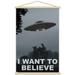 I Want To Believe Wall Poster with Magnetic Frame 22.375 x 34