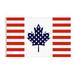Labakihah Flags States Flag Decoration Canadian Combination America Usa Friendship United Banner with Brass House Yard 3 X5 Flag Gift Canada Flags_ Banners & Accessories