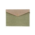 Frcolor Envelope File Folder Expanding Document Organizer Holder Briefcases Durable Document Bag Paper File Folders 23.5 x 16CM (Army Green)