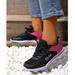 Quealent Womens Tennis Shoes Women s Canvas Shoes Fashion Sneakers Low Top Tennis Shoes Lace up Casual Shoes Black 8