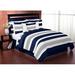 Sweet Jojo Designs Stripe Comforter Set Polyester/Polyfill/Microfiber in Green/Gray/Blue | Twin Comforter + 3 Additional Pieces | Wayfair