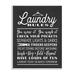 Stupell Industries Laundry Room Rules Hanger Clothespin Icons Black White by - Graphic Art Wood in Brown | 15 H x 10 W x 3 D in | Wayfair