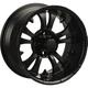 Black 10x7 4/4 3+4 Ocelot E118 Golf Cart Wheel - 847-107118-21