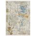 Blue 114.17 x 78.74 x 0.315 in Area Rug - 17 Stories Brice Power-Loom Recycled P.E.T. Abstract Beige/Multi Area Rug | Wayfair