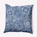 Winston Porter Marez Print Square Pillow Polyester/Polyfill/Cotton in Blue | 16 H x 20 W x 7 D in | Wayfair 35E9A29366434A98B853C38F6E6CD451