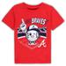 Toddler Red Atlanta Braves Ball Boy T-Shirt