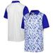 Youth adidas White/Blue THE PLAYERS Print AEROREADY Polo