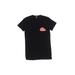 Los Angeles Apparel Short Sleeve T-Shirt: Black Print Tops - Kids Girl's Size Small