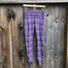 Lululemon Athletica Pants & Jumpsuits | Lululemon Athletica Purple Striped Athletic Activewear Leggings Womens Size 6 | Color: Purple | Size: 6