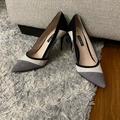 Nine West Shoes | Nine West Colorblock Heels Size 9.5 Trendy Heels Comfortable | Color: Black/Gray | Size: 9.5