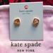 Kate Spade Jewelry | Kate Spade Shining Spade Pearl Stud Earrings | Color: Cream/Gold | Size: Os