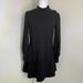 Kate Spade Dresses | Kate Spade Black Mockneck Ponte Dress Long Sleeve Dress Size M | Color: Black | Size: M