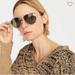 J. Crew Accessories | J. Crew Bondi Wire Frame Aviator Sunglasses | Color: Black/Gold | Size: Os