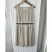 Kate Spade New York Dresses | Kate Spade Sz 10 Sleeveless Shift Dress Khaki Black Bow Ribbon Belt | Color: Brown | Size: 10