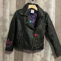 Disney Jackets & Coats | Disney Descendants Mal Evie Faux Leather Jacket | Color: Black | Size: 5g