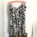 Kate Spade Pants & Jumpsuits | Floral Cropped Pants | Color: Black/White | Size: L