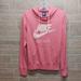 Nike Tops | Nike Hoodie Hooded Sweatshirt Pink Women's Small | Color: Pink/White | Size: S