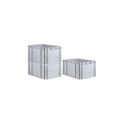 PROREGAL 3x Eurobox NextGen Grip | HxBxT 32x40x60cm | 65 Liter | Griffe geschlossen | Verstärkter Boden | Eurobehälter Image