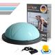 DH FitLife Balance Ball, Yoga Balance Trainer Diameter 60 x 22 cm up to 200 kg, Half Exercise Ball Fitness Balance Board with Pump and 2 Fitness Bands, Blue