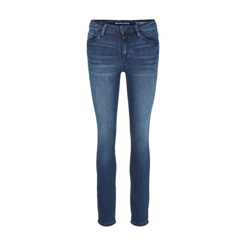 TOM TAILOR Damen Alexa Skinny Jeans, blau, Uni, Gr. 33/30