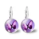 Boucles d'oreilles pendantes papillon bohème pour femme boucles d'oreilles pendantes rétro verre