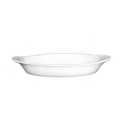 ITI WRO-8-EW 8 oz. Oval, Welsh Rarebit - Stoneware, European White