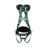 MSA SAFETY 10197365 Full Body Harness, Vest Style, XL, Nylon, Green