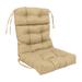 Multi-section Tufted Outdoor Seat/Back Chair Cushion (Multiple Sizes)