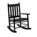 Rocking Chair with Slatted Design Back and Seat - 24 L x 20.75 W x 29.5 H Inches