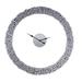 39 Inch Modern Analog Wall Clock, Faux Gem Inlay, Quartz - 39 L x 1 W x 39 H Inches