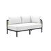 Hanalei Outdoor Patio Right-Arm Loveseat-EEI-5030-IVO-WHI