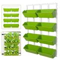 Wuzstar Wall Hanging Planter Indoor Outoodr Vertical Wall Planter Garden Hanging Planter for Flowers Herb Vegetables (Light Green)