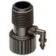 Rain Bird RISMAN1S Drip Irrigation Riser Adapter Drip and Sprinkler Watering 1/2 Female Pipe Thread x 1/2 Male Pipe Thread x 1/4 Barbed End