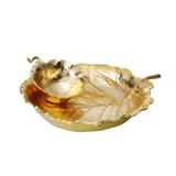 2.25"L Gold Leaf Chip N Dip Bowl