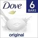 Dove Beauty Bar Gentle Skin Cleanser Original Made With 1/4 Moisturizing Cream Moisturizing for Gentle Soft Skin Care 3.75 oz 6 Bars (Pack of 12)