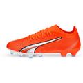 PUMA Herren Fussball-Rasenschuhe ULTRA MATCH FG/AG, Größe 46 ½ in ULTRA ORANGE-PUMA WHITE-BLUE G