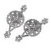 Frcolor Pair of Flower Design Curtain Holdbacks Tieback Hooks Hanger (Silver)