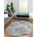 Rugs.com Derbyshire Collection Rug â€“ 4 x 6 Oval Gray Medium Rug Perfect For Living Rooms Large Dining Rooms Open Floorplans