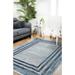 BESPOKY Modern Area Rug Home Decor Carpet Rectangle Room Carpets Navy Frame Rug Home Decorative Rugs for Living Room Aesthetic Rugs for Nursery Room Bedroom Rugs RÄ±binsk