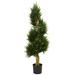 Nearly Natural 4.5 Spiral Cypress Artificial Tree UV Resistant (Indoor/Outdoor)