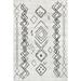 nuLOOM Janelle Machine Washable Transitional Moroccan Area Rug 4 x 6 Grey