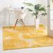 Rugs.com Monte Carlo Collection Rug â€“ 8 Square Yellow Medium Rug Perfect For Living Rooms Kitchens Entryways