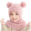 Warm Hats for Toddler Girl Little Girls Hat Hat Windproof Hat Winter Knitted Toddler Ski Thick Earflap Thermal Hood Baby Cycling Scarf Warm Caps Kids Kids Hat Kids Winter Hat Gloves Scarf Set