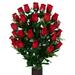 Sympathy Silks Artificial Cemetery Flowers 28 Red Rose Buds for a Cemetery Vase