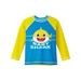 Baby Shark Toddler Boys Long Sleeve Rash Guard Blue (2T)