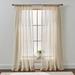 Better Homes & Gardens Specialty Stitch 95 Panel Papyrus Beige Single Curtain Panel Sheer Recycled Polyester Polyester Linen