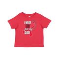Inktastic Sickle Cell Awareness I Wear Red For My Dad Boys or Girls Baby T-Shirt