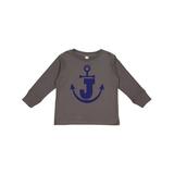 Inktastic Monogram J Nautical Anchor Boys or Girls Long Sleeve Toddler T-Shirt